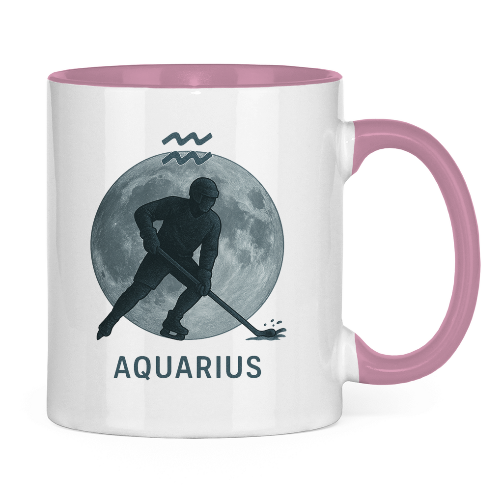 Tasse zweifarbig STERNZEICHEN AQUARIUS / WASSERMANN