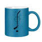 Glitzertasse HOCKEYSTICK MODERN