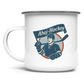 Emaille Tasse AHOJ-HOCKEY VINTAGE