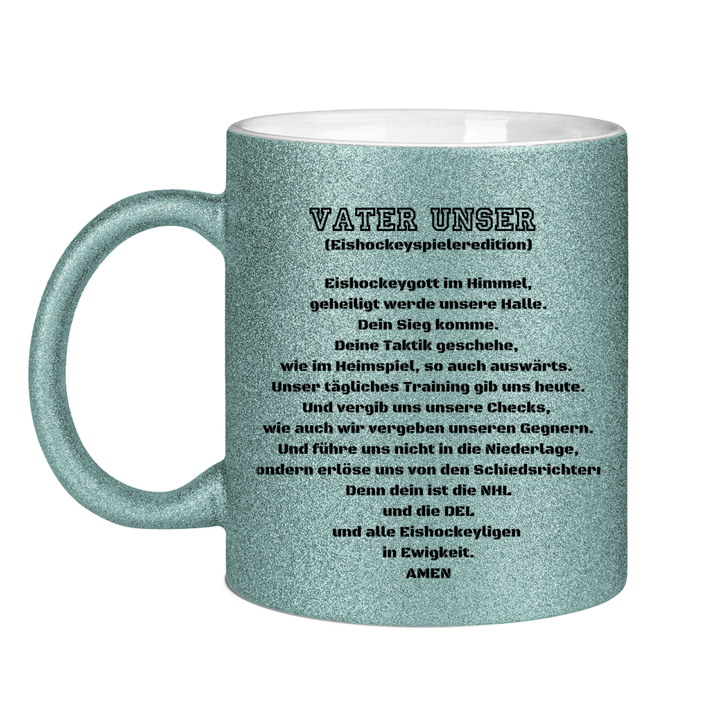 Glitzertasse VATER UNSER SPIELER