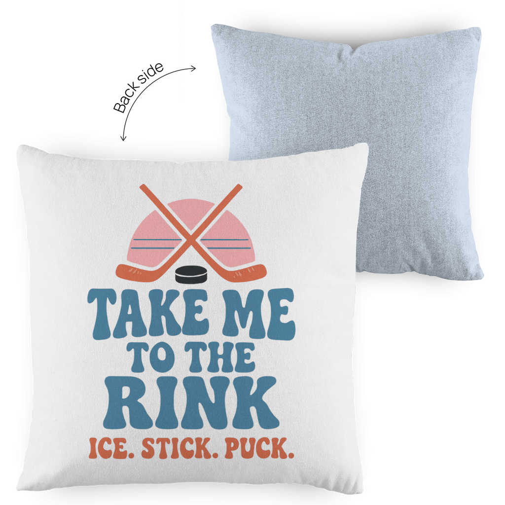 Kopfkissen zweifarbig TAKE ME TO THE RINK