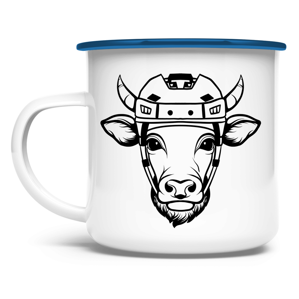 Emaille Tasse HOCKEYKUH