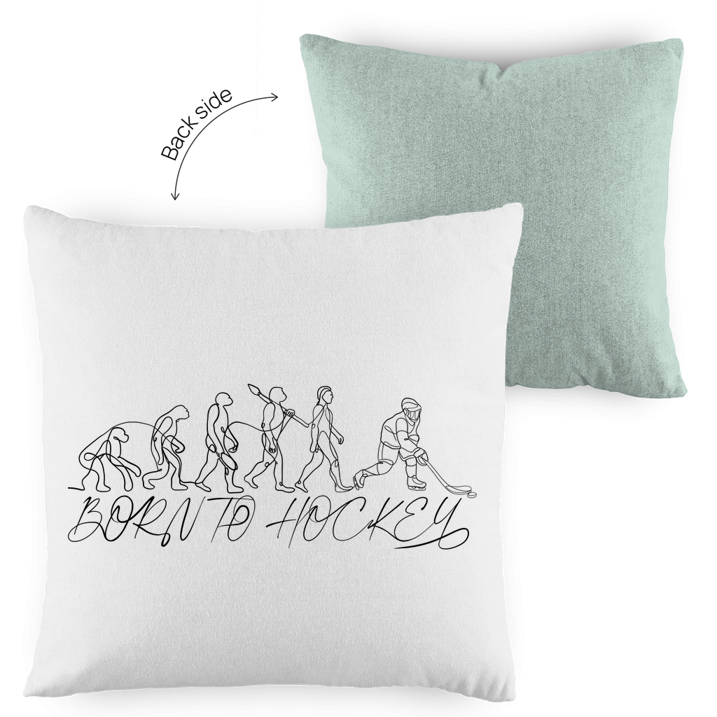 Kopfkissen zweifarbig BORN TO HOCKEY EVULUTION