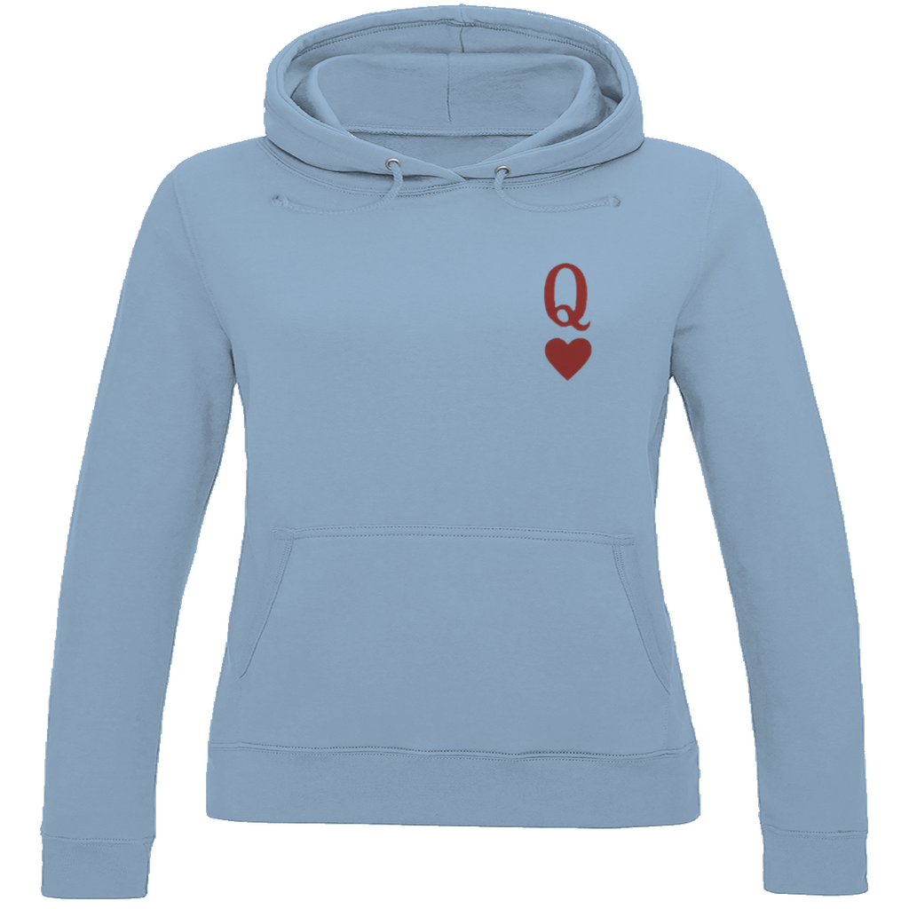 Ladies Hoodie  HOCKEY HERZKÖNIGIN (front&back)