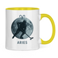 Tasse zweifarbig STERNZEICHEN ARIES / WIDDER