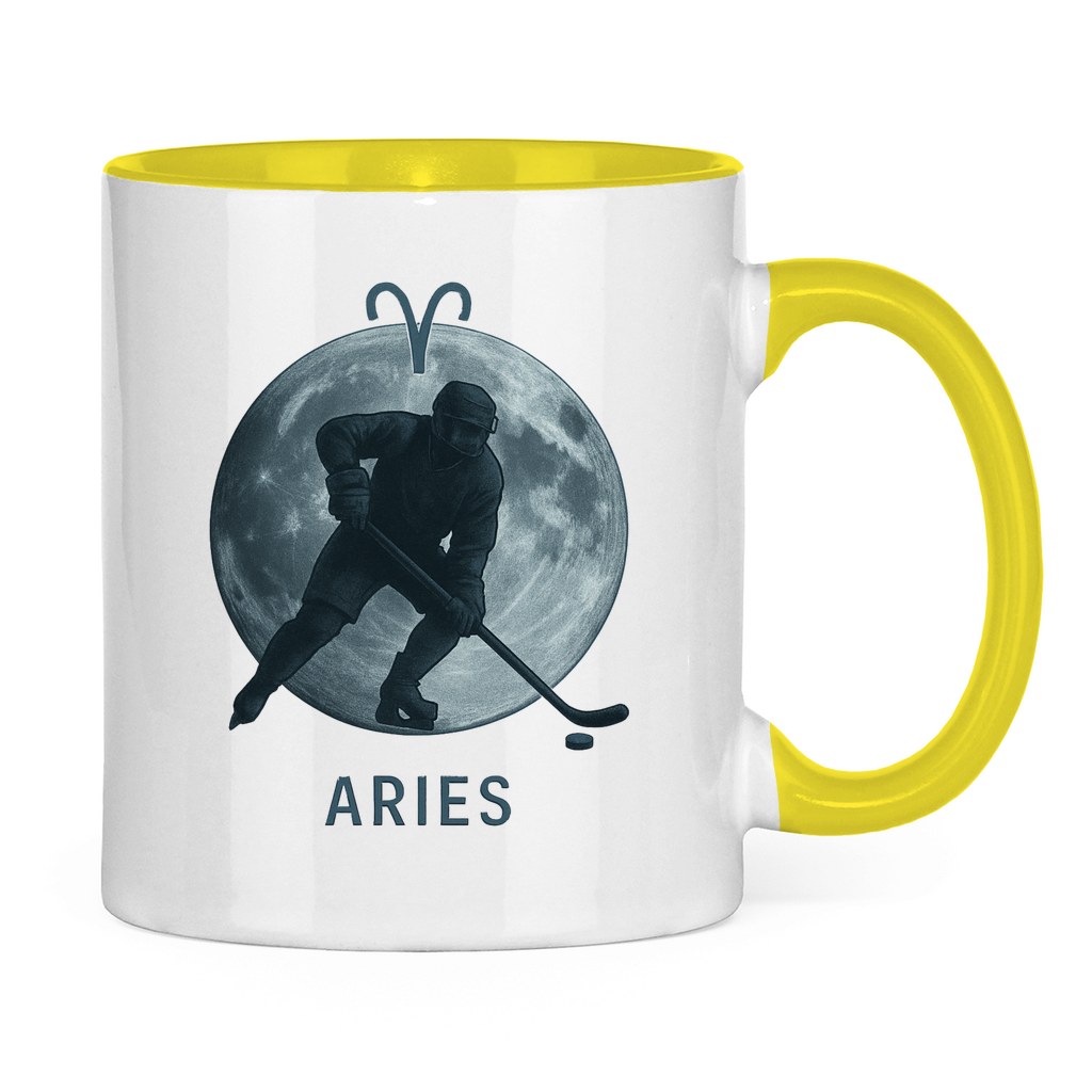 Tasse zweifarbig STERNZEICHEN ARIES / WIDDER