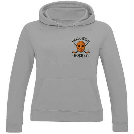 Ladies Hoodie HALLOWEEN HOCKEY MASK (front&back)