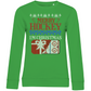 Ladies Sweatshirt UGLY CHRISTMAS MERRY HOCKEY