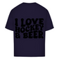 Oversize T-Shirt I LOVE HOCKEY & BEER (back)