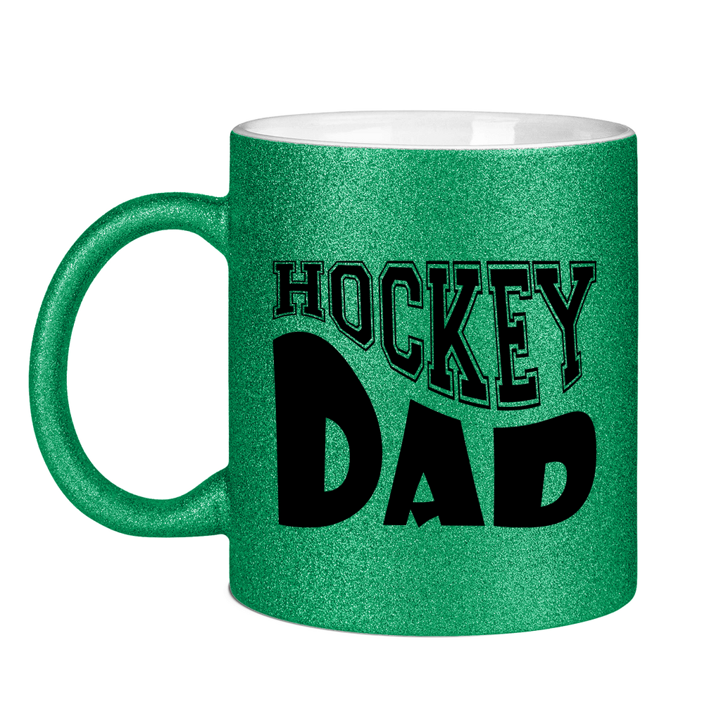 Glitzertasse HOCKEYDAD WAVE