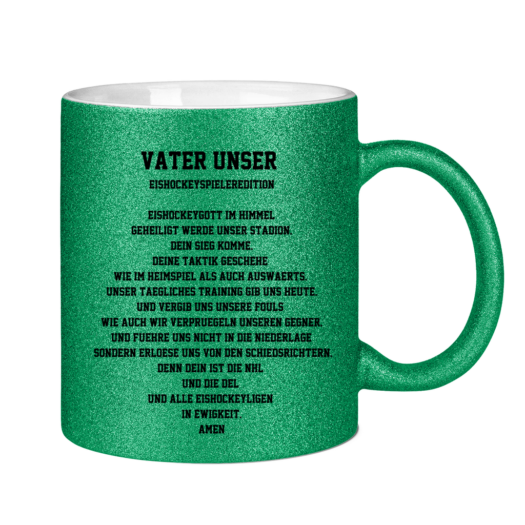 Glitzertasse VATER UNSER SPIELER