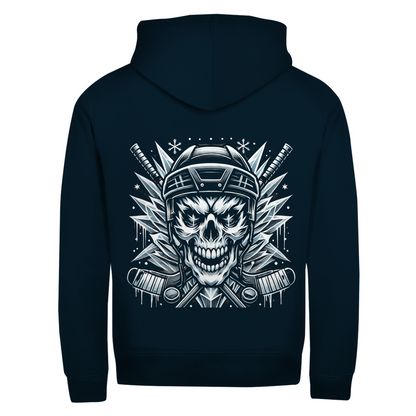 Unisex Zipper HOCKEY SKULL (back)