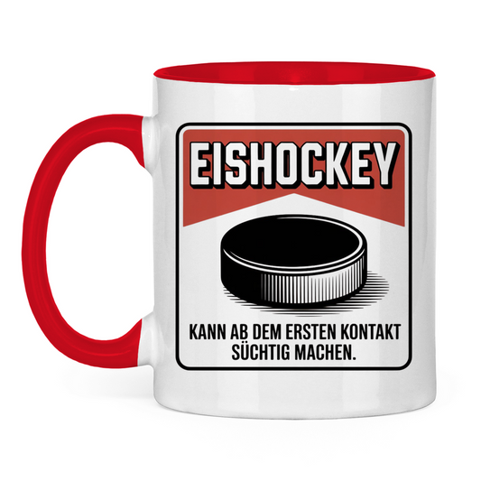 Tasse zweifarbig  EISHOCKEY ZIGARETTENSCHACHTEL