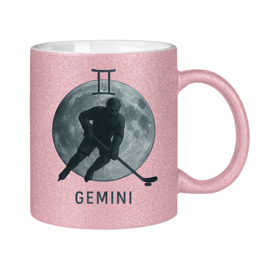Glitzertasse STERNZEICHEN GEMINI / ZWILLING