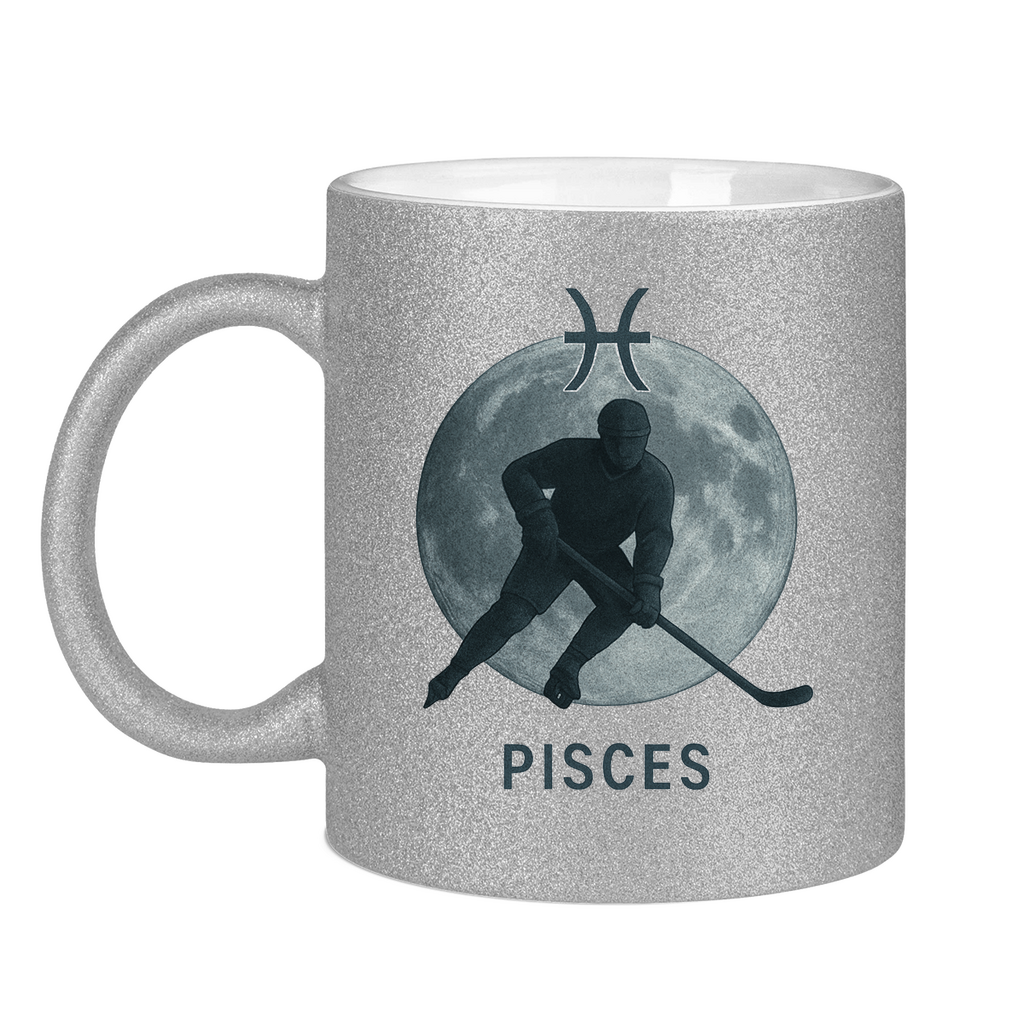 Glitzertasse STERNZEICHEN PISCES / FISCH