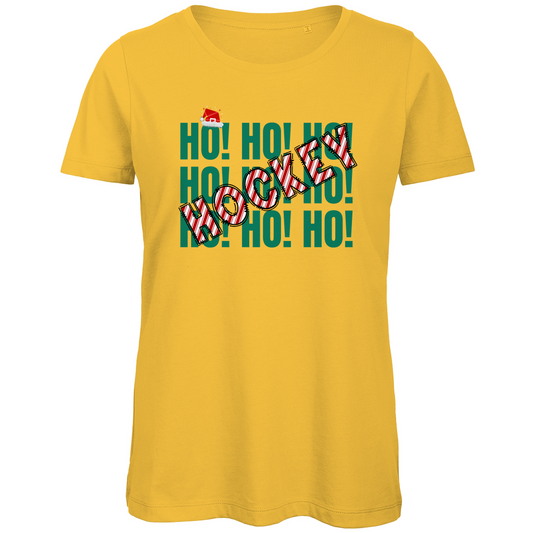 Ladies T-Shirt HO HO HOCKEY