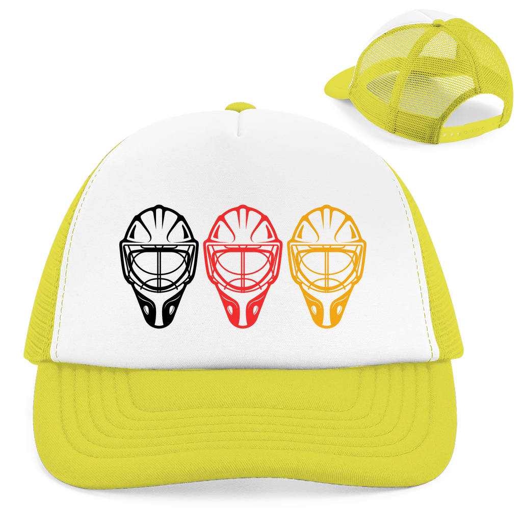 Retro Cap TEAM GOALIE MASKE SCHWARZ-ROT-GOLD
