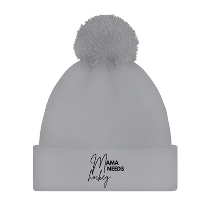 Bommelmütze MAMA NEEDS HOCKEY