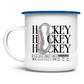 Emaille Tasse HOCKEY MODERN