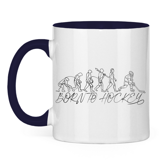 Tasse zweifarbig BORN TO HOCKEY EVULUTION