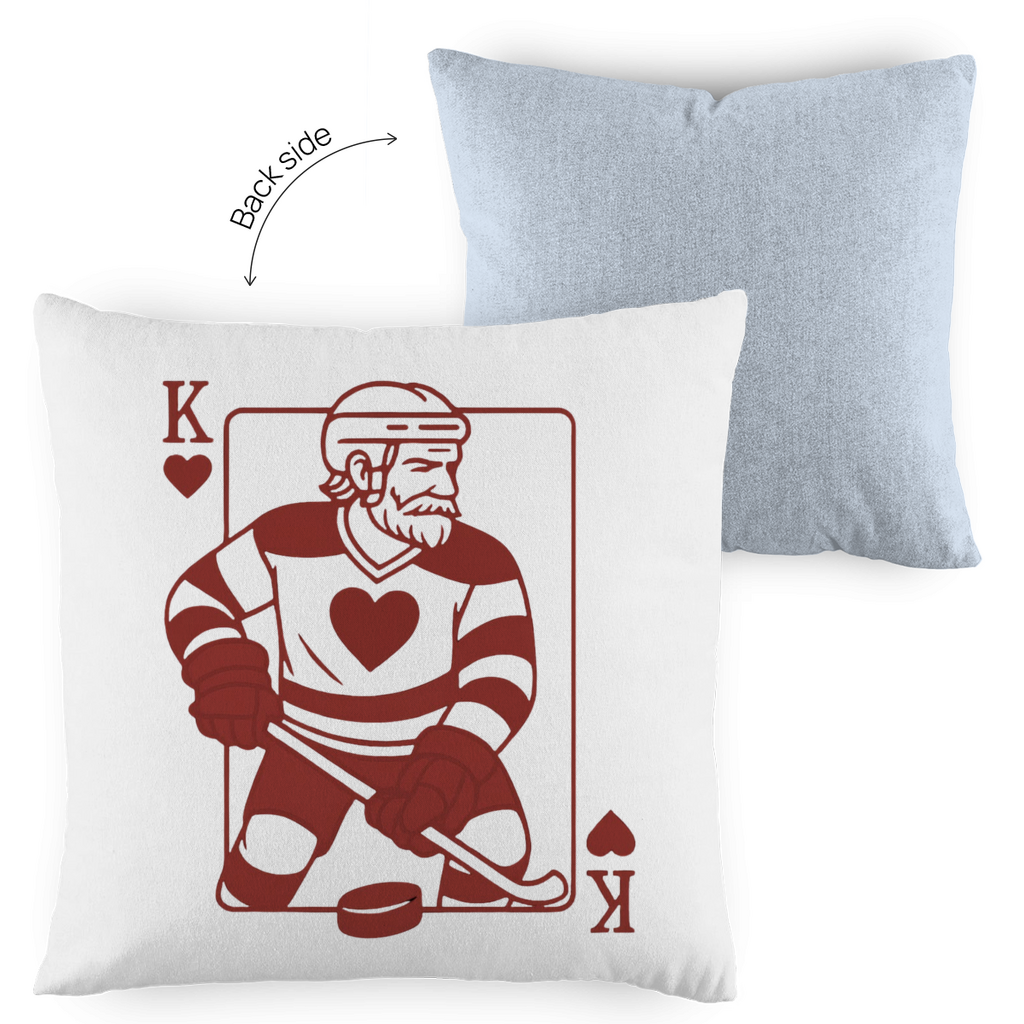 Kopfkissen zweifarbig HOCKEY HERZKÖNIG
