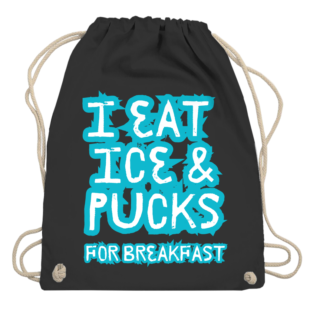 Turnbeutel ICE & PUCKS FOR BREAKFAST