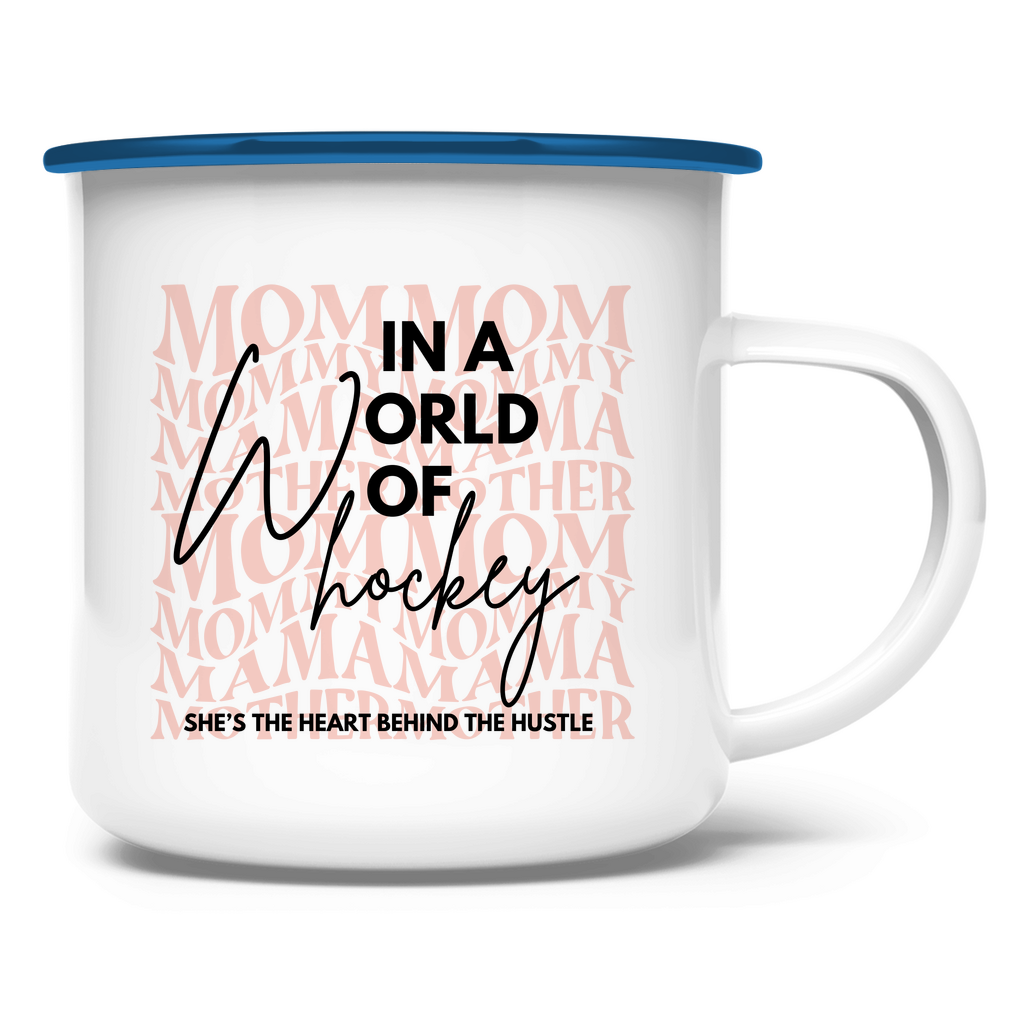 Emaille Tasse WORLD OF HOCKEY - MOM