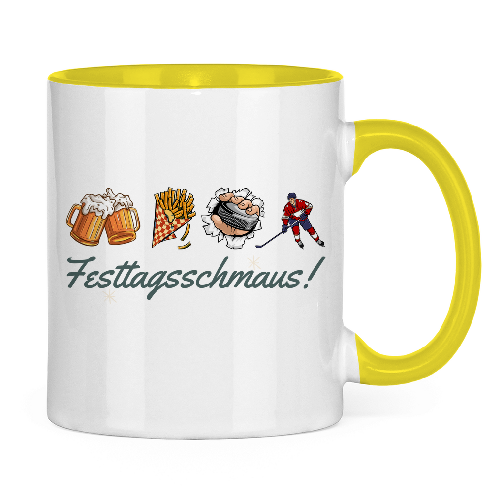 Tasse zweifarbig FESTTAGSSCHMAUS