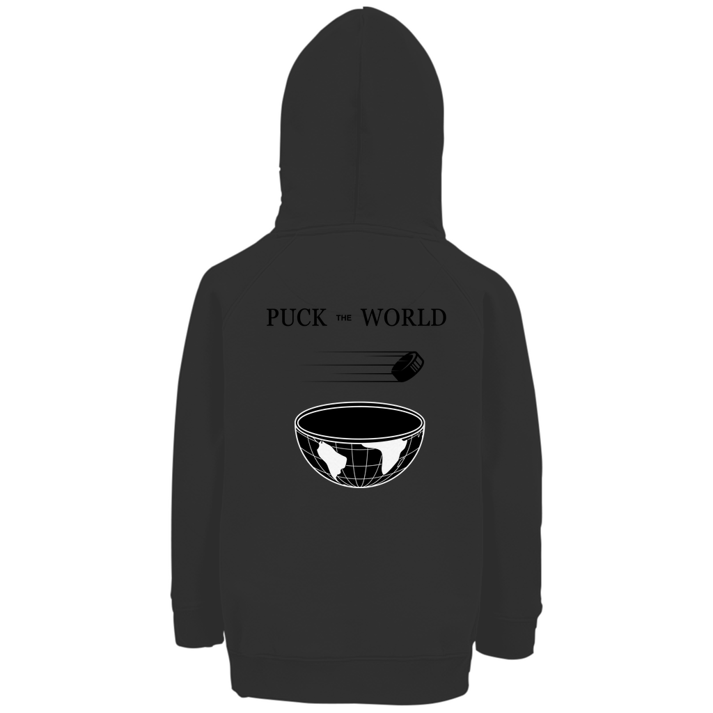 Kinder Hoodie PUCK THE WORLD (front&back)