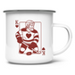 Emaille Tasse HOCKEY HERZKÖNIG