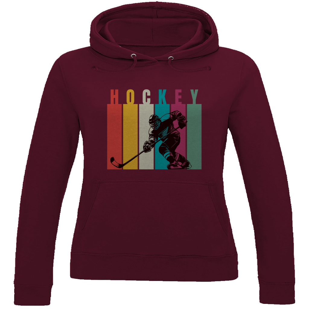 Ladies Hoodie COLOURFUL HOCKEYPLAYER