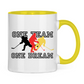 Tasse zweifarbig ONE TEAM-ONE DREAM GER