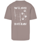 Oversize T-Shirt NEVER SKATE ALONE DOG (back)