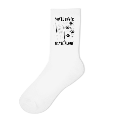 Socken NEVER SKATE ALONE