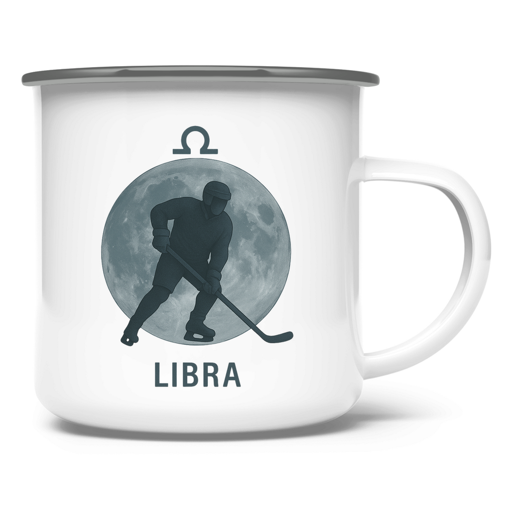 Emaille Tasse STERNZEICHEN LIBRA / WAAGE
