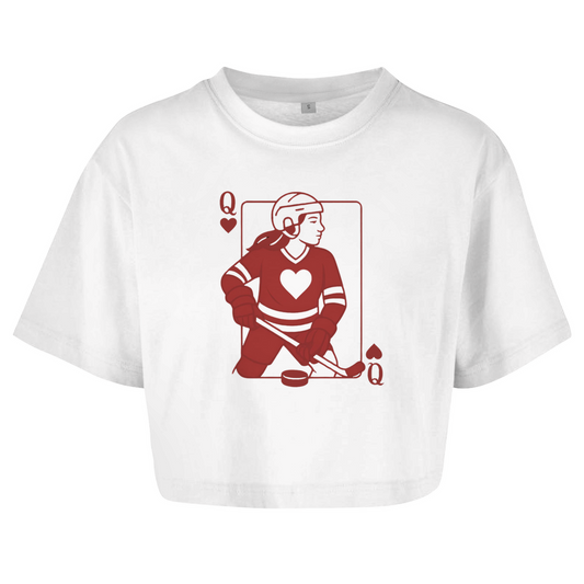 Ladies Crop Top  HOCKEY HERZKÖNIGIN