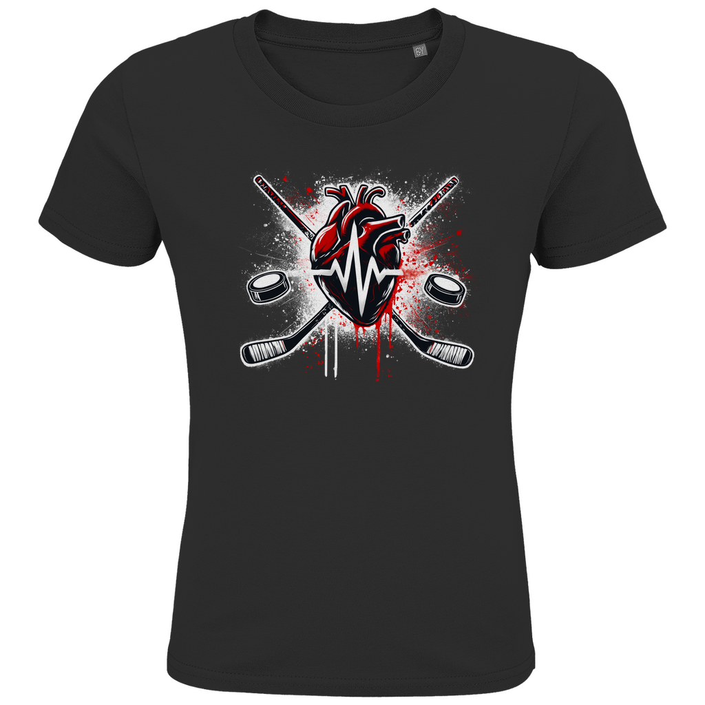 Kids T-Shirt HOCKEY HEARTBEAT