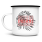 Emaille Tasse INDIANS HEAD