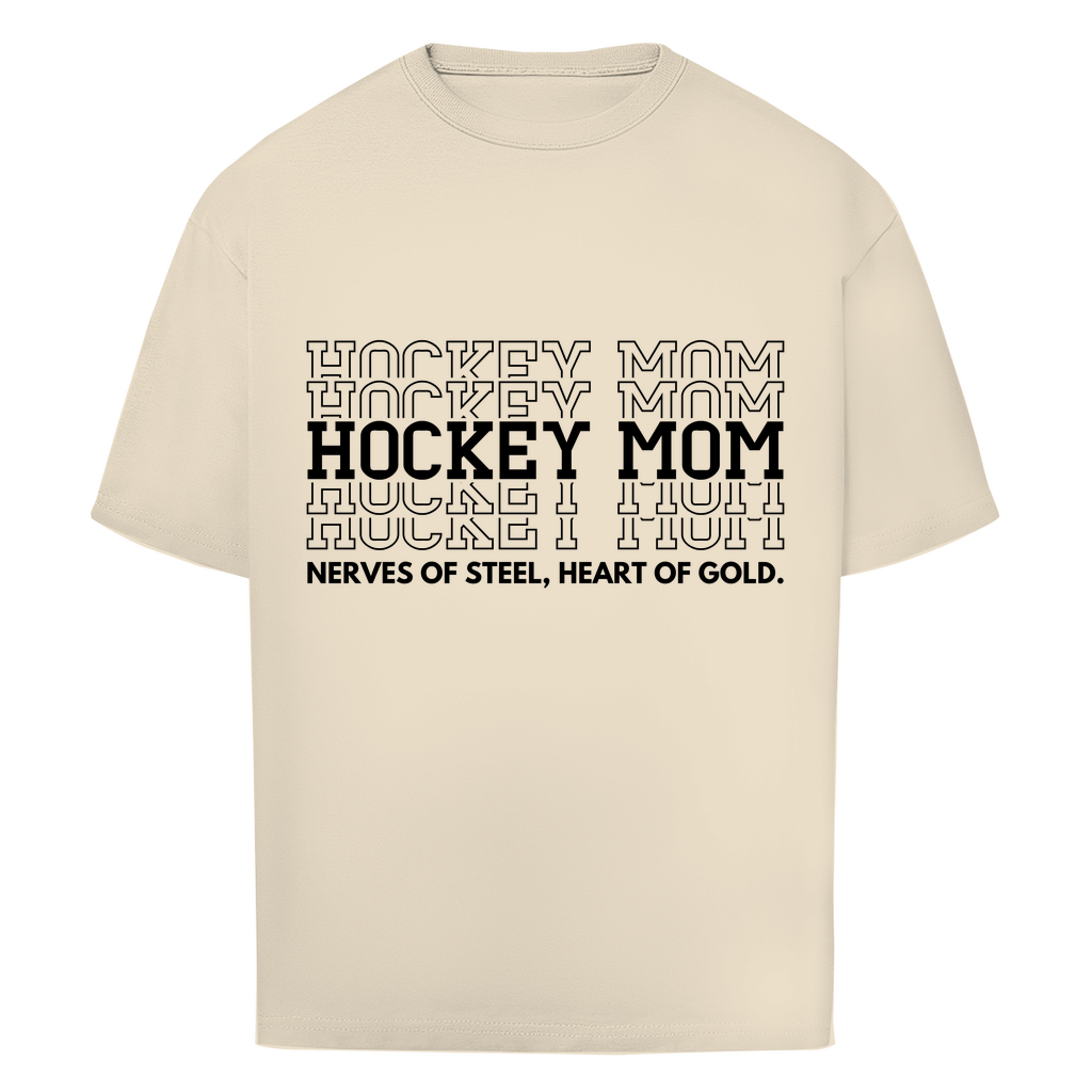 Oversize T-Shirt HOCKEYMOM NERVES & HEART