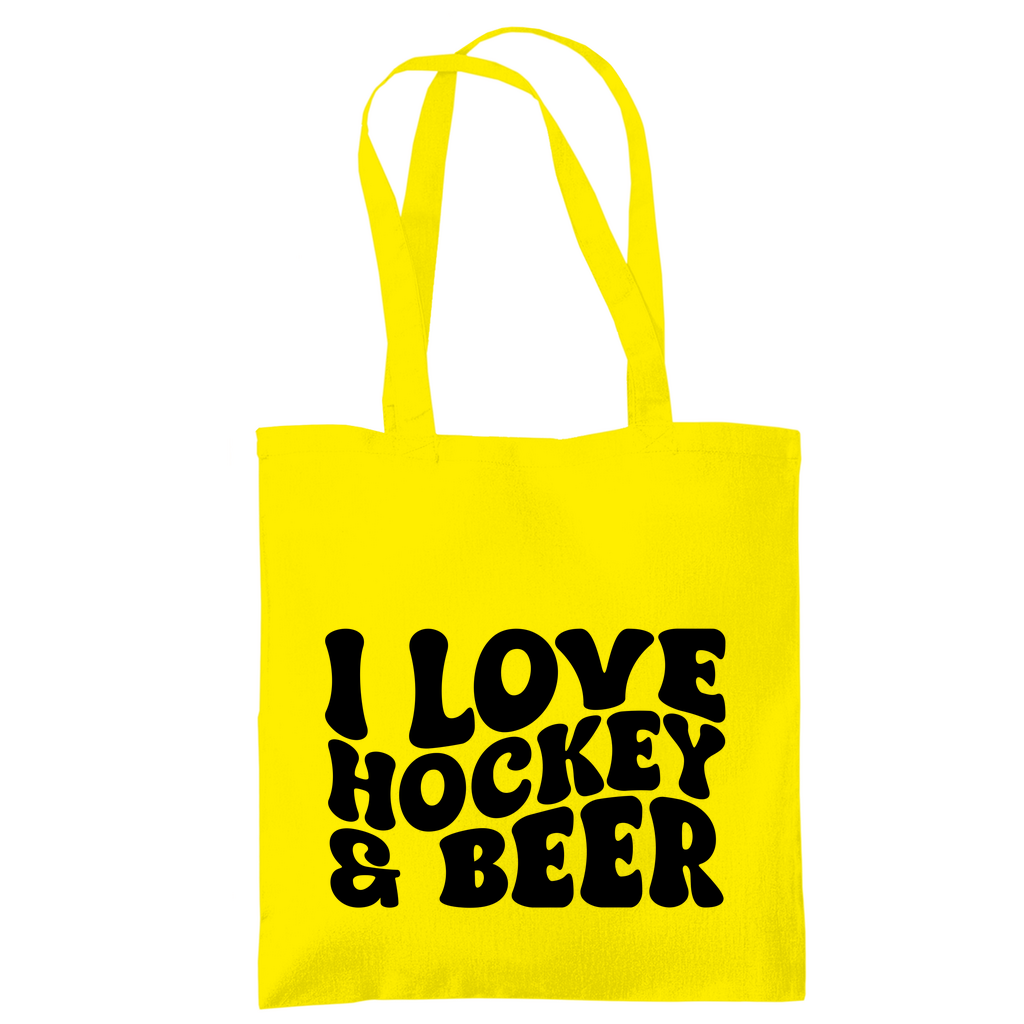 Tragetasche  I LOVE HOCKEY & BEER