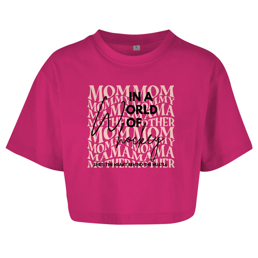 Ladies Crop Top WORLD OF HOCKEY - MOM