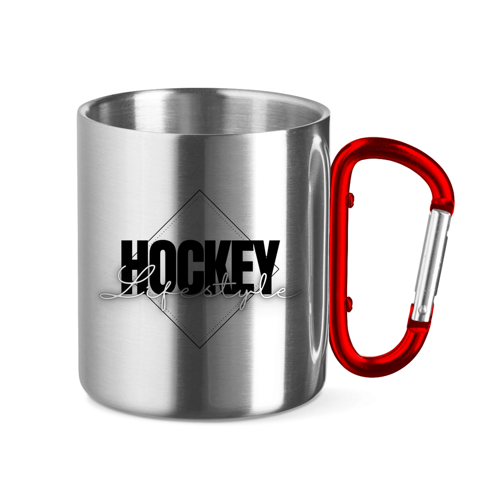 Edelstahltasse mit Karabinergriff HOCKEY LIFESTYLE