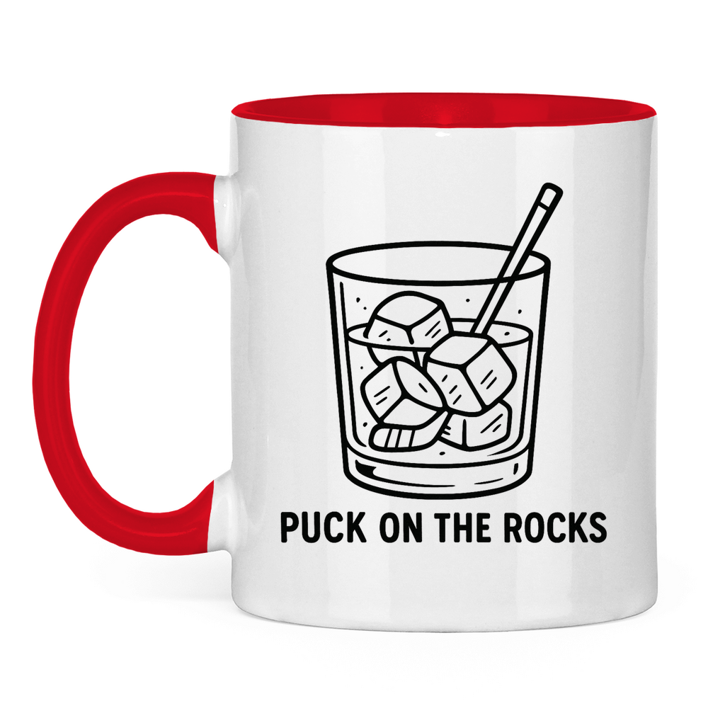 Tasse zweifarbig PUCK ON THE ROCKS