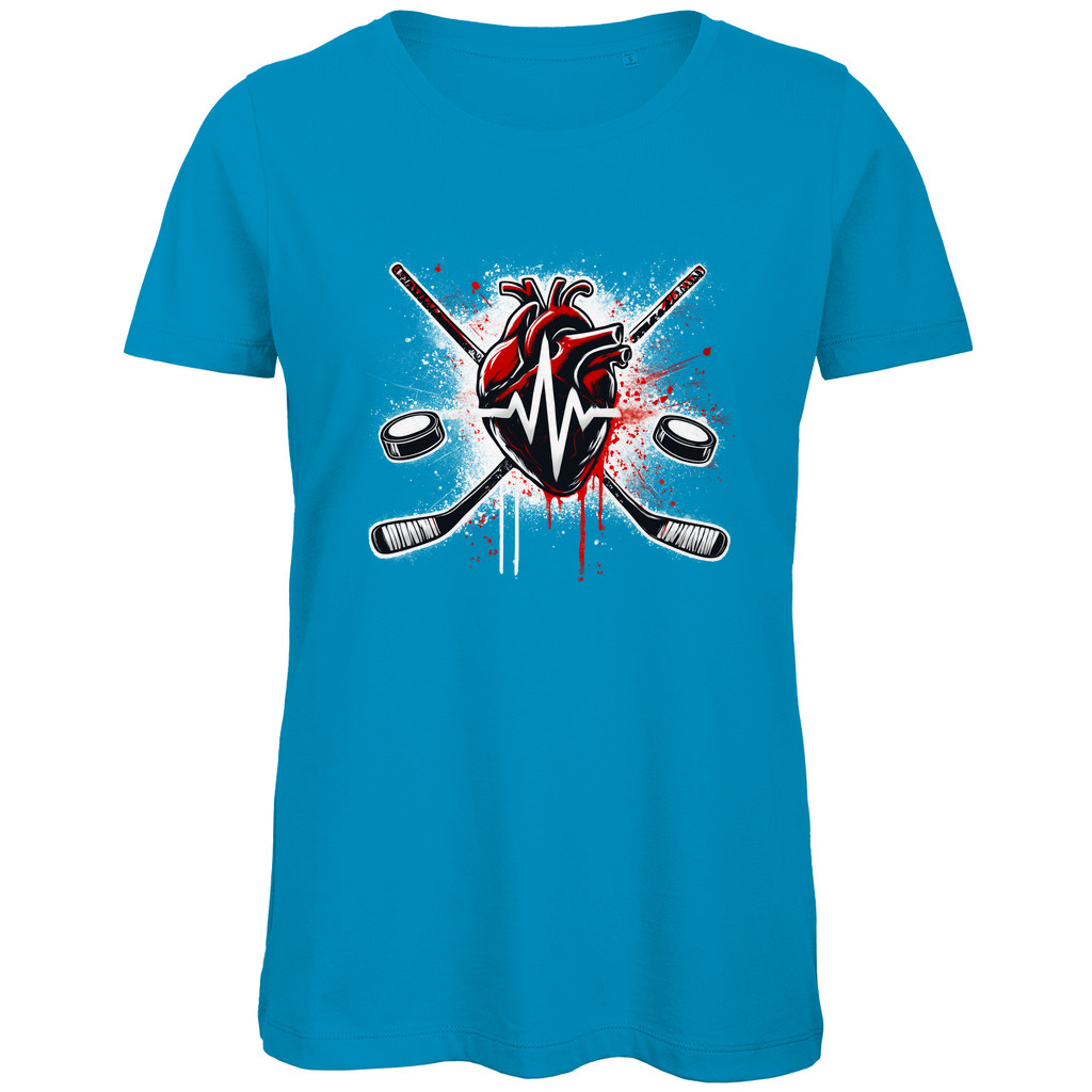 Ladies T-Shirt HOCKEY HEARTBEAT
