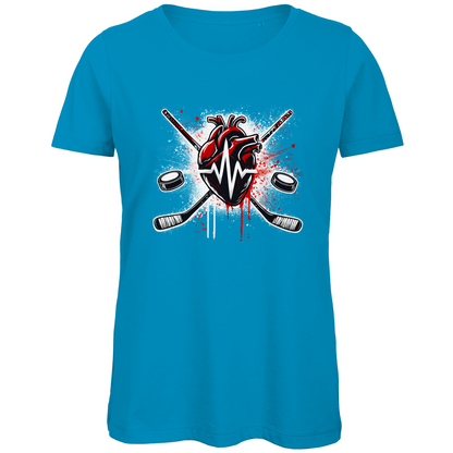 Ladies T-Shirt HOCKEY HEARTBEAT