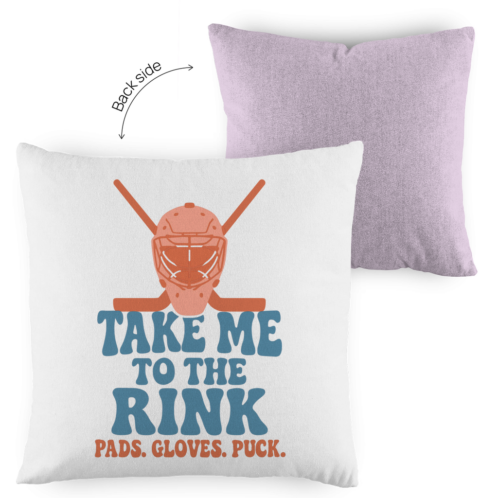 Kopfkissen zweifarbig TAKE ME TO THE RINK GOALIE