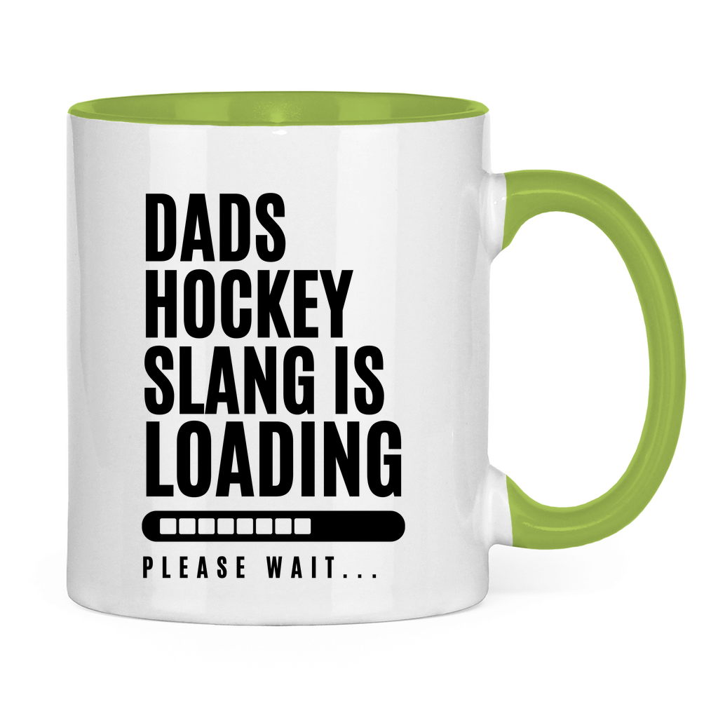 Tasse zweifarbig HOCKEYDADS SLOGAN