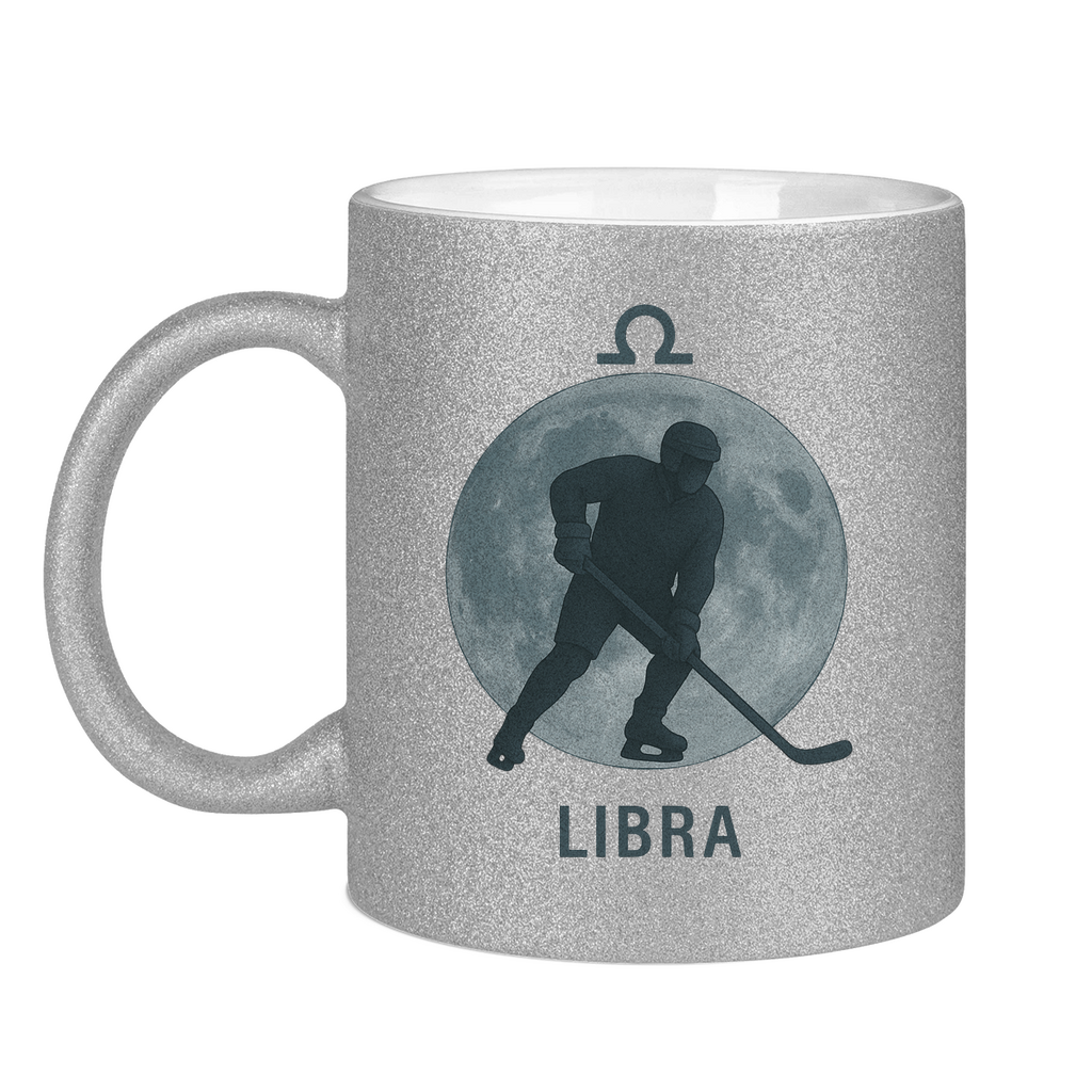 Glitzertasse STERNZEICHEN LIBRA / WAAGE