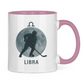 Tasse zweifarbig STERNZEICHEN LIBRA / WAAGE