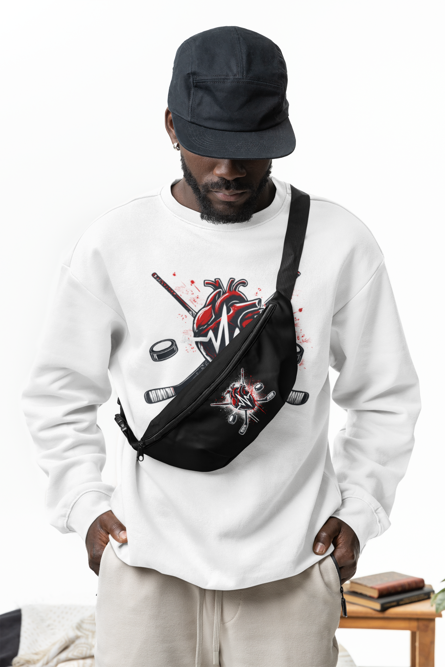 Unisex Sweatshirt HOCKEY HEARTBEAT